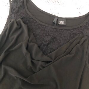 Super cute black dressy tank